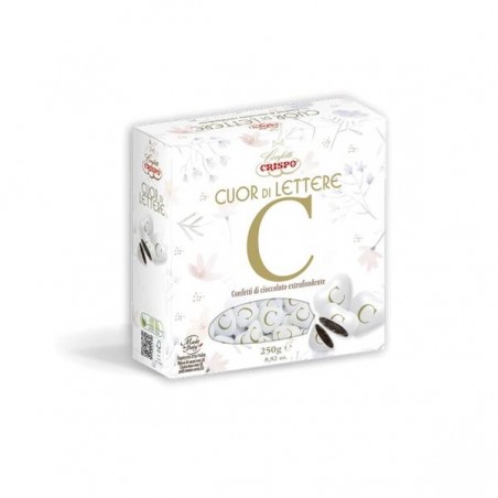 CONFETTI CUOR DI LETTERE C CIOCCOLATO FONDENTE 250gr