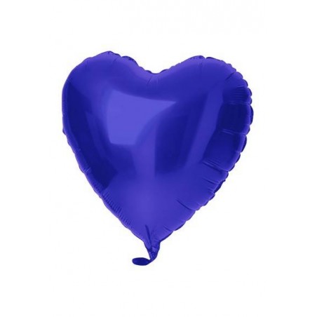 PALLONE MYLAR CUORE 18 45cm BLU MAT