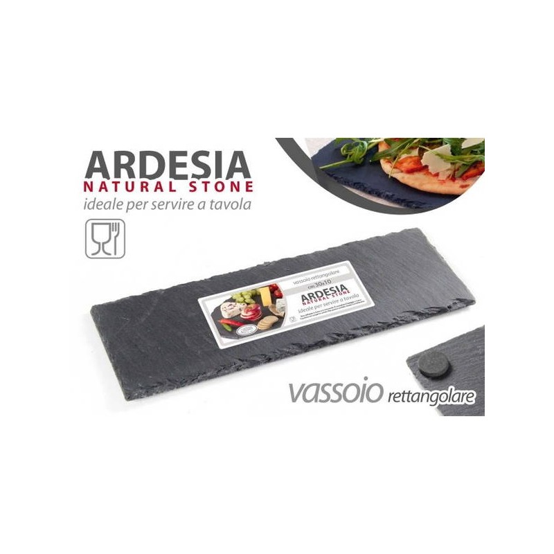 ARDESIA VASSOIO RETTANGOLARE 20x10cm