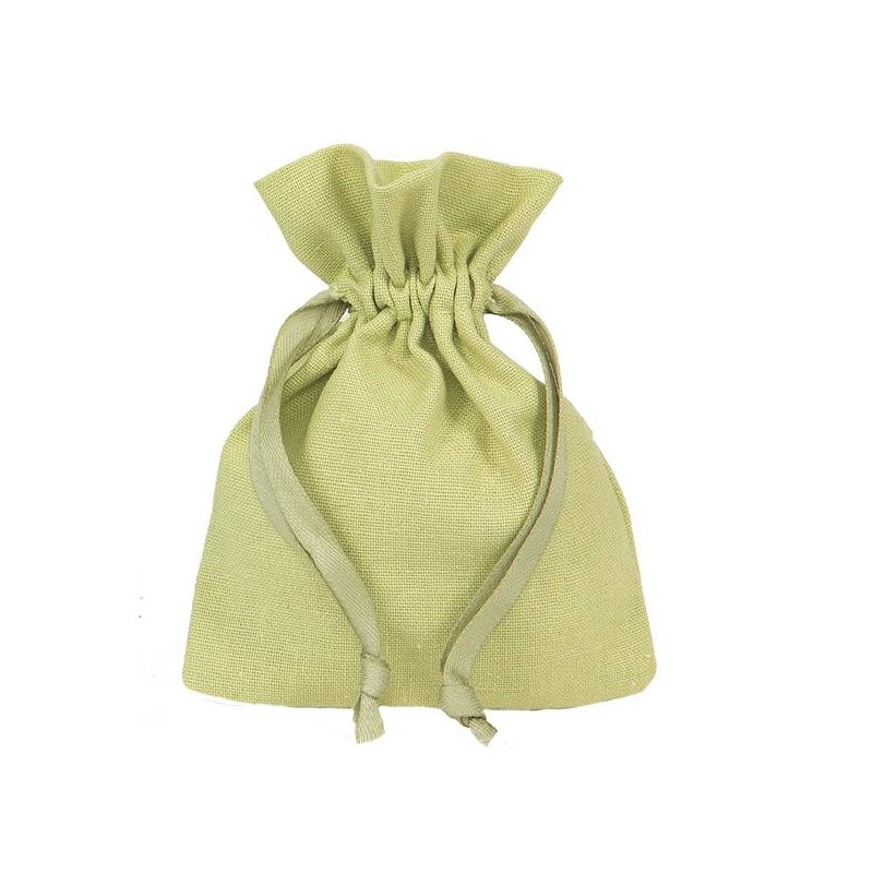 SACCHETTO COTTON 9XH12 10pz APPLE GREEN