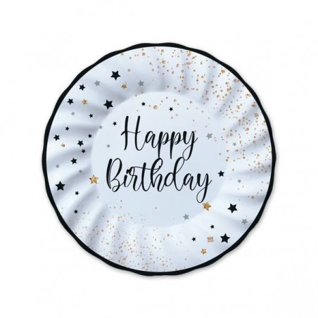 PIATTI HAPPY BIRTHDAY STELLE 20cm 8pz