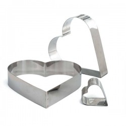 SAGOMA INOX CUORE 6x4,5cm