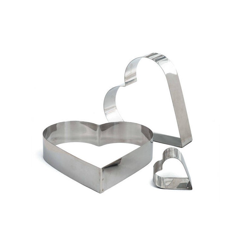 SAGOMA INOX CUORE 6x4,5cm