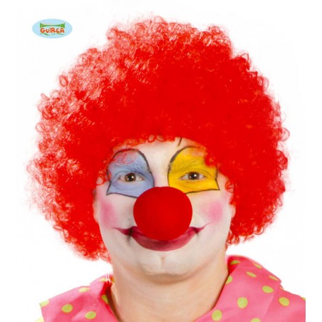 PARRUCCA RICCIA ROSSA CLOWN