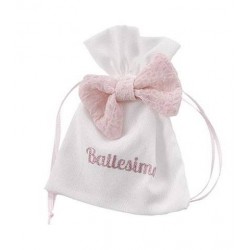 SACCHETTI BATTESIMO CON FIOCCO GIRL 12pz