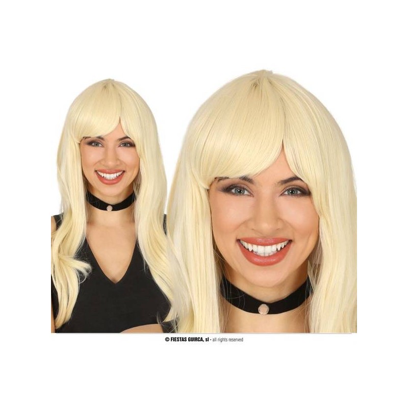 PARRUCCA CAPELLI BIONDI LISCI