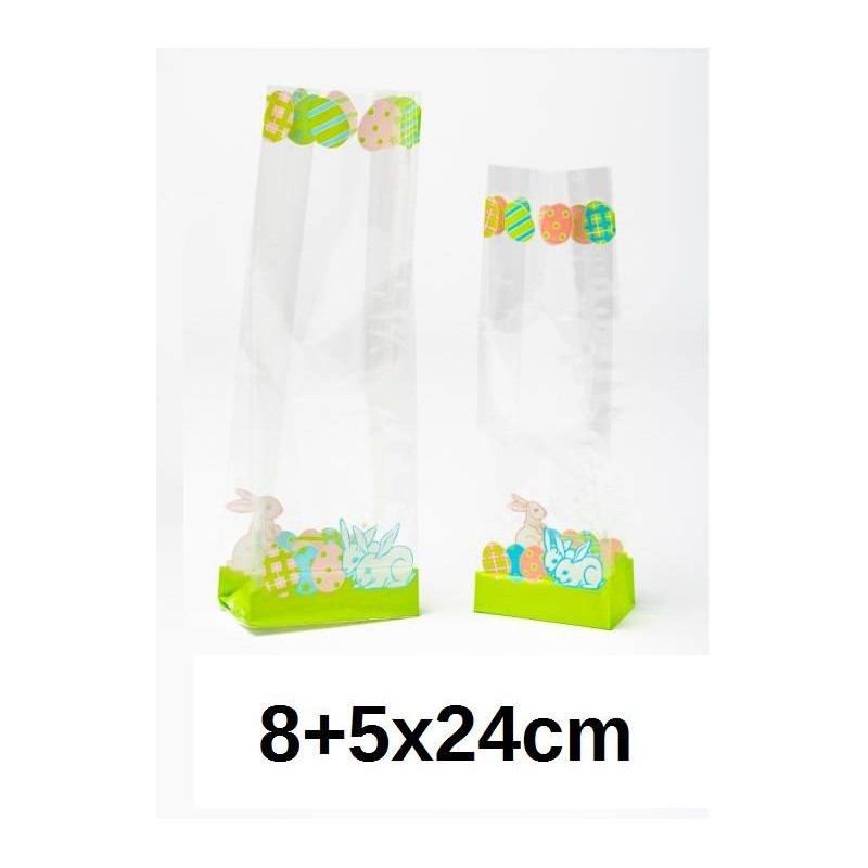 BUSTE PPL F.DO QUADRO PASQUA PULCINI MIS. 8+5x24cm 50pz