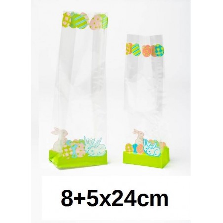 BUSTE PPL F.DO QUADRO PASQUA PULCINI MIS. 8+5x24cm 50pz