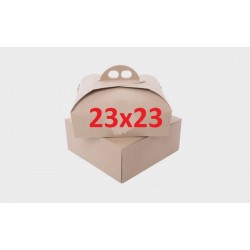 SCATOLA PORTA TORTA QUADRATA MIS.23x23x7 ECOLIFE