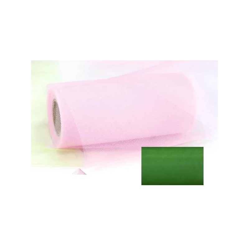 TULLE ROTOLO H.25 100mt COLOR STAR VERDE BANDIERA P