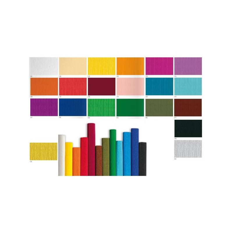 CARTA CRESPA gr.180 ROTOLO cm.50x250 561 BLU REX