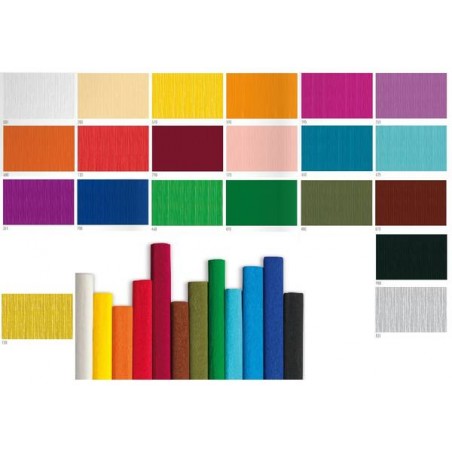 CARTA CRESPA gr.180 ROTOLO cm.50x250 561 BLU REX