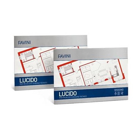 CARTA LUCIDO A4 FAVINI 75gr/mq 21x29,7cm 10 FOGLI