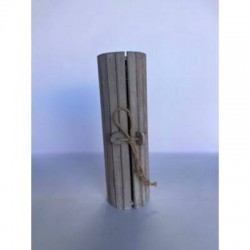 SCATOLA BOTTIGLIA LEGNO 11x11x36cm BROWN WASH