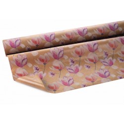 BOBINA CARTA PE PAPER BERGENIA 50+10my h.1x25mt