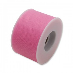 TULLE ROTOLO cm5x50mt ROSA CALDO BIG