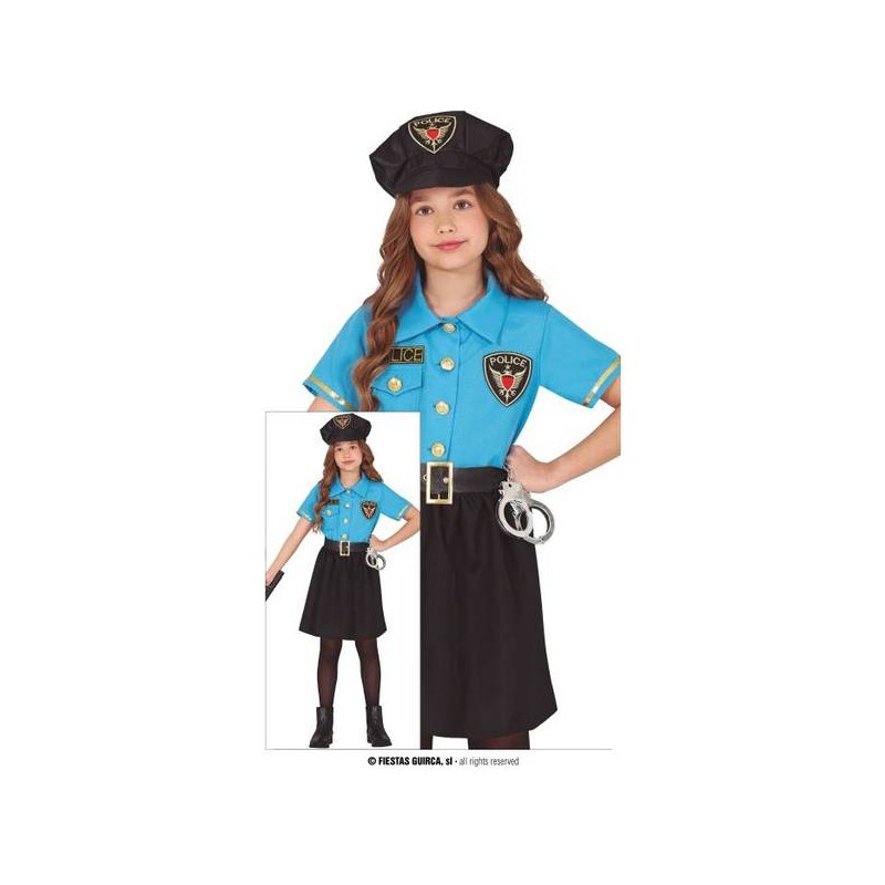 COSTUME POLIZIOTTA BIMBA 7-9 ANNI