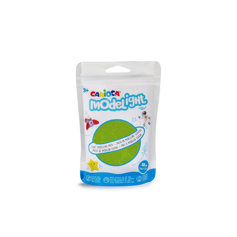 CARIOCA MODELIGHT MAXI 50gr VERDE CHIARO