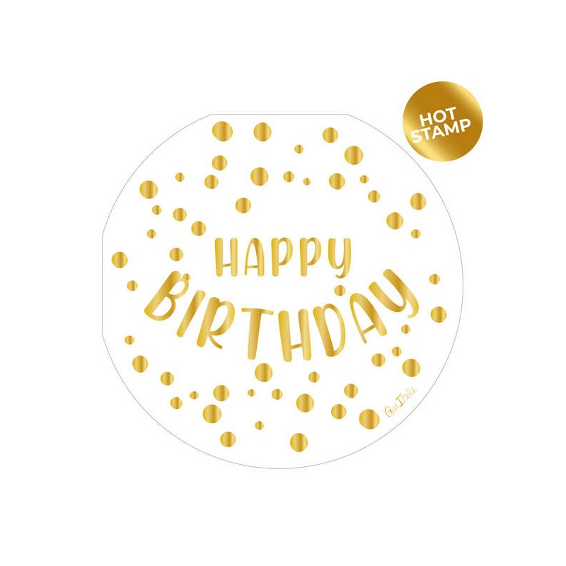 TOVAGLIOLI 33x33 SAGOMATI HAPPY B.TONDO BIANCO 16pz