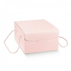 SCATOLA SEGRETO C/CORDINI 33,5x23,5x14cm MATELASSè ROSA