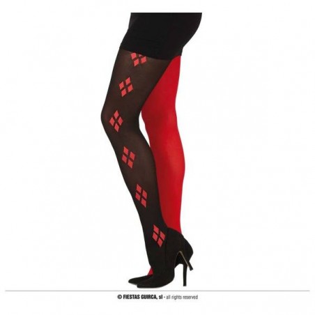 CALZE ROSSE/NERE ADULTI RAGAZZA DANGEROUS