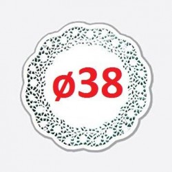 PIZZO PORCELLANATO TONDO ø38 10pz