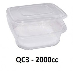 OVALINO CUKI PP 2000cc 50pz QC3 215x215x69mm (190x190mm INT)