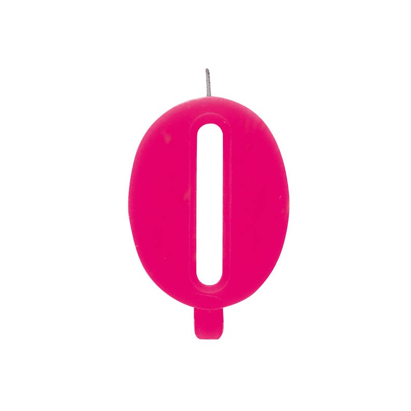 CANDELINA SCINTILLANTE FUCSIA N°0 9,5cm