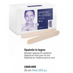 SPATOLE LEGNO STENDI CERA 200pz PREMIUM