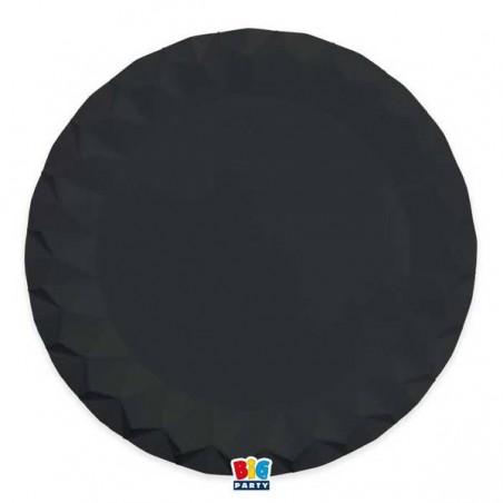 SOTTOPIATTI DIAMANT NERO ø32 5pz