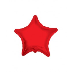 PALLONE MYLAR STELLA 18'' 45cm ROSSO RC