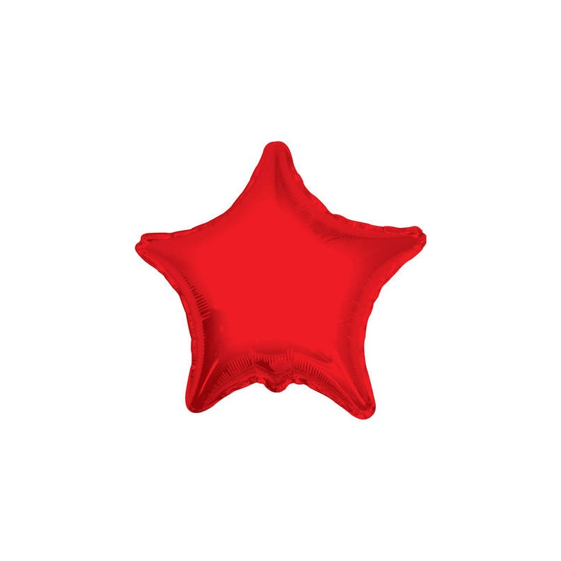 PALLONE MYLAR STELLA 18'' 45cm ROSSO RC