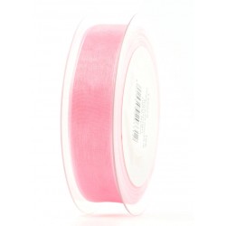 NASTRO ORGANZA mm25x50mt ROSA