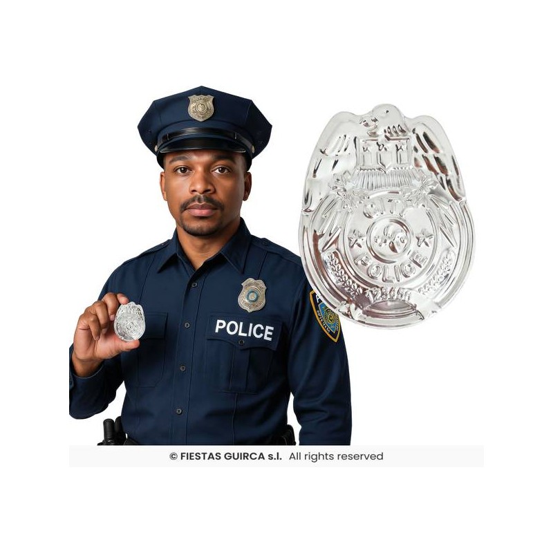 DISTINTIVO POLIZIA IN METALLO 7cm