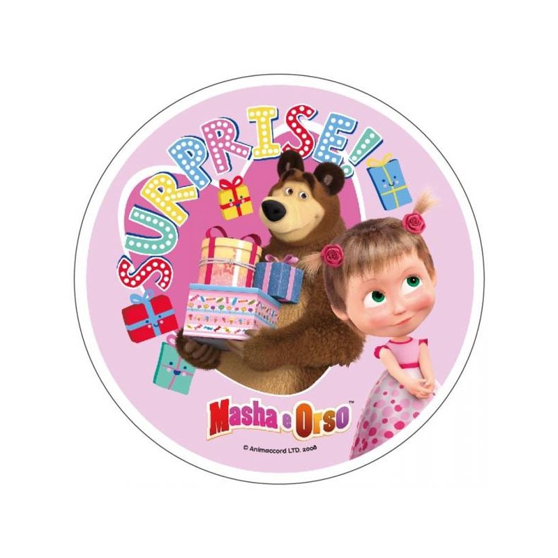 DISCO CIALDA MASHA E L'ORSO ø21cm ART.42073