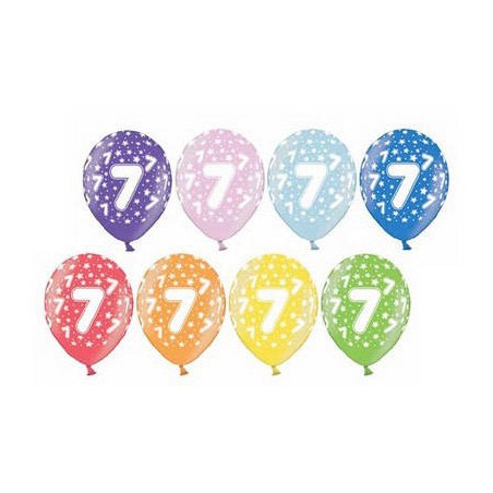 PALLONCINI LATTICE LARGE BDAY 7 B105 ASSORTITI COLOR 5pz