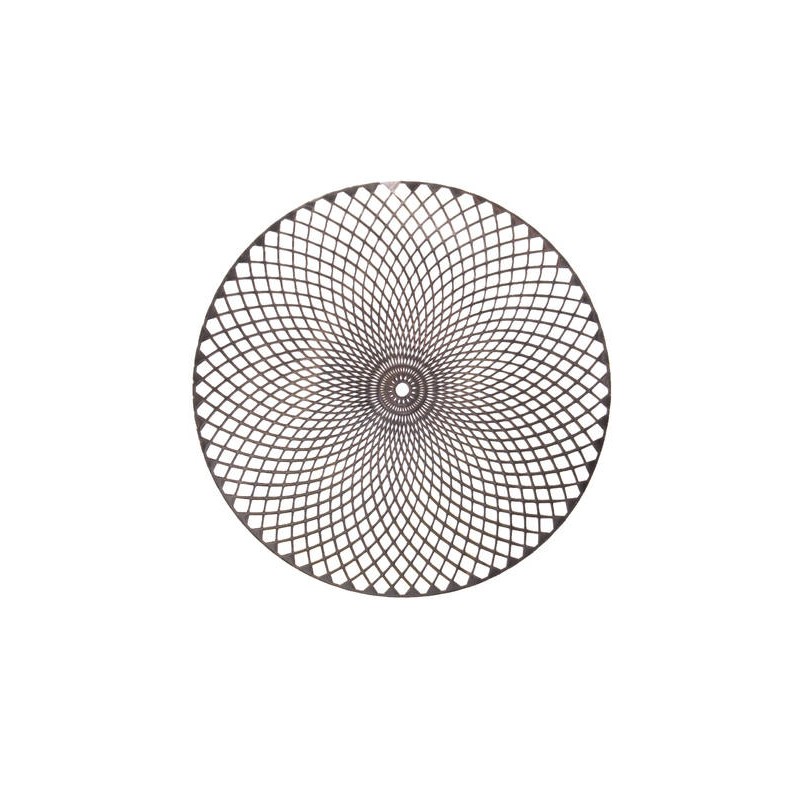 TOVAGLIETTA TONDA IN PELLE ø38cm COL.ORO