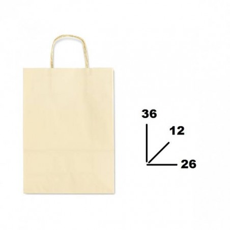 BORSA CARTA COLOR MIS.26+12x36cm BEIGE 802
