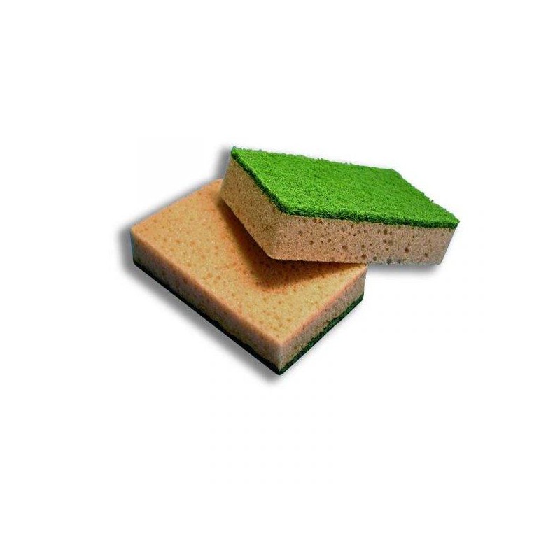 SPUGNA TABACCO + FIBRA ABRASIVA CONVERT80 CON ANTIBATTERICO 10pz ARIX