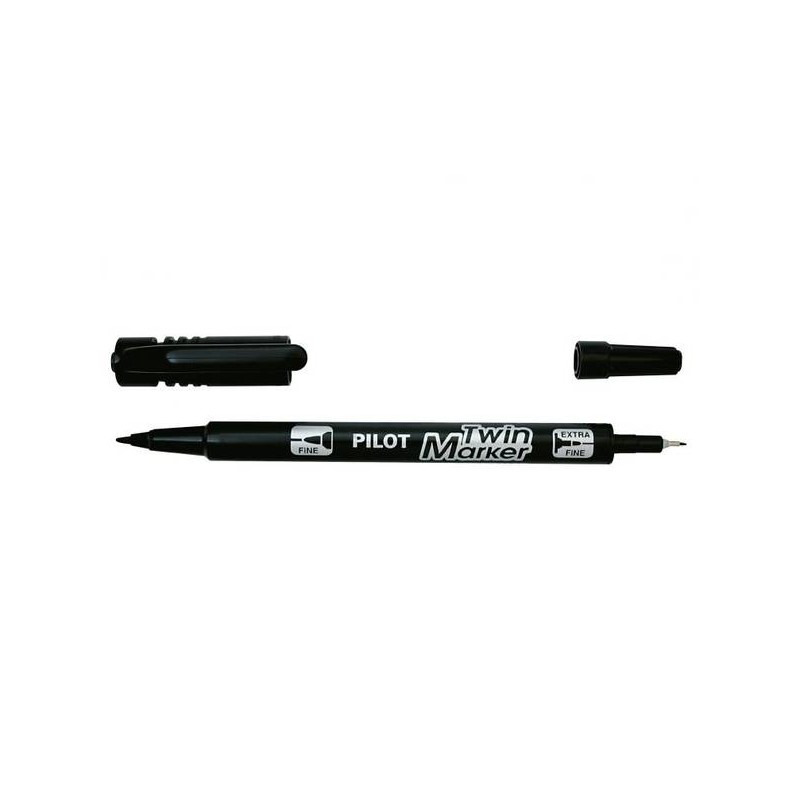 PENNARELLO PILOT MARKER TWIN BEGREEN NERO 0,3-0,5mm
