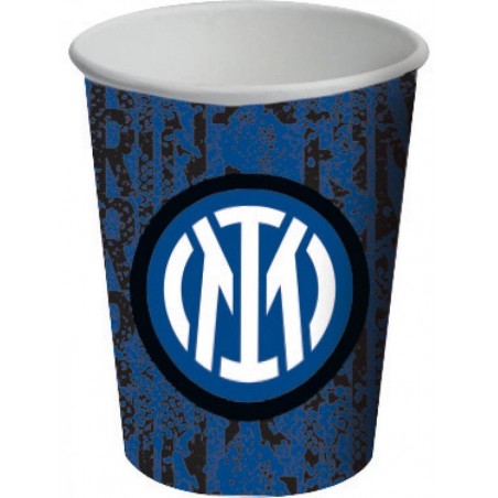 BICCHIERE CARTA 266ml INTER OFFICIAL 8pz