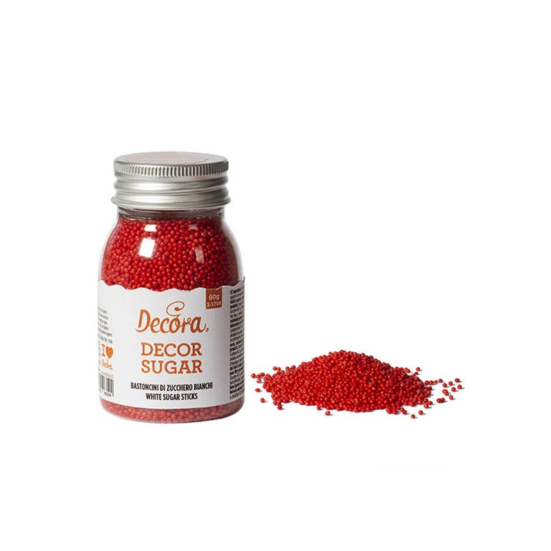 PERLINE DI ZUCCHERO 90gr ROSSO