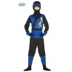 COSTUME NINJA BLU 5-6 ANNI