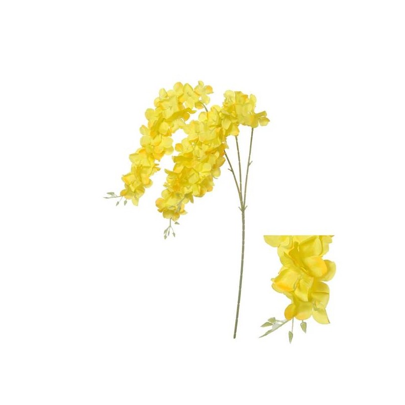 RAMO DI GLICINE GIALLO 88cm