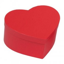 SCATOLA CUORE 9,5x7,5x6,5cm ROSSO