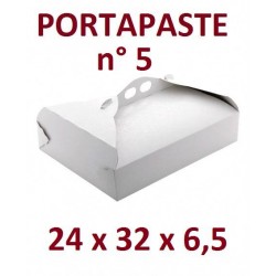 SCATOLA P.PASTE POLIT. N°5 24x32x6,5cm BIANCO RAMAGE