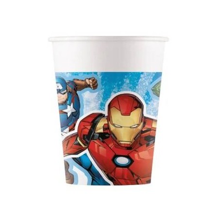 BICCHIERI CARTA 200ml AVENGERS 8pz