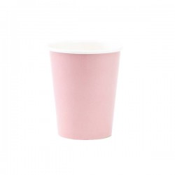 BICCHIERI 250cc ROSA GERANIO 8pz