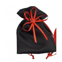 SACCHETTI NERO 9x12cm LADYBUG COCCINELLA 12pz