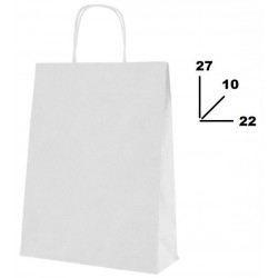 BORSA CARTA BIANCA MIS.22+10x27cm